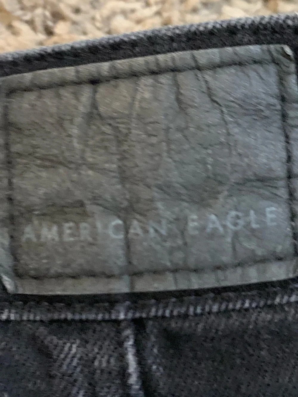 American Eagle Black Denim Jean Skirt 2